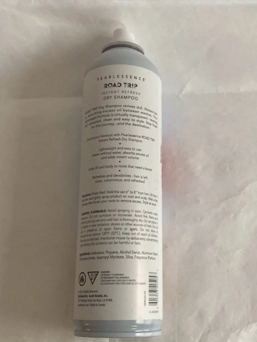 PEARLESSENCE Road Trip Dry Shampoo 8oz NWT No Cap
